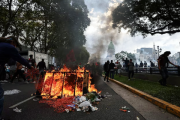 La marcha por los jubilados terminó con incidentes, destrozos, heridos y 124 detenidos