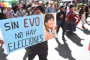 Marchistas piden candidatura de Morales pese a inhabilitación. (14:08)