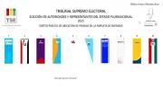 Así será la ubicación de los 10 frentes políticos en la papeleta de sufragio para las elecciones