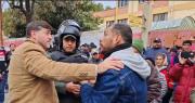 Trabajadores del Sedeca protestan y exigen hablar con el Gobernador