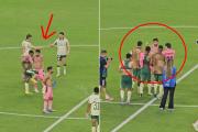 ¡Lo nunca visto! La surrealista petición de los futbolistas del Palmeiras a Messi en el césped