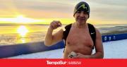 Julio Gaitán, el nadador de aguas frías que entrena a -10 °C en Río Gallegos