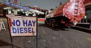 Falta de diésel afecta al transporte y provoca filas en surtidores; las salidas de buses son irregulares