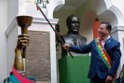 En el último homenaje a La Paz como presidente, Arce destaca Mayaya y las 30 plantas de industrialización