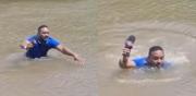 Un reportero tropieza en un río con el cuerpo de una niña desaparecida mientras informa de su desaparición