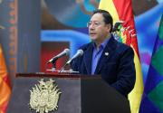 Arce advierte que el Estado Plurinacional y los recursos naturales están en riesgo a menos de un mes de las elecciones