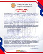 Comité de la Universidad Boliviana suspende foro: Del Castillo fue el único presidenciable que confirmó asistencia