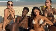 Vinícius Júnior celebró sus 25 años entre playas, modelos y su propio parque de diversiones