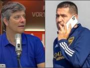 Pergolini lapidario con Riquelme tras la eliminación de Boca: Es mentira que le importa el club