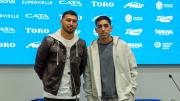 Juan Escobar y Misael Sosa se subieron al Expreso: la presentación de las dos nuevas caras de Godoy Cruz