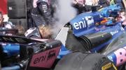 Pierre Gasly terminó último en la Sprint del Gran Premio de Bélgica por una falla en su Alpine