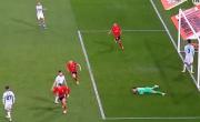 VIDEO. Carrillo, con el tabique roto, marcó el gol del Pincha