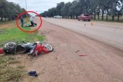 Chaco: motociclista murió tras ser embestido por una familia santiagueña que viajaba rumbo a Brasil
