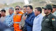 Tarija: Arce afirma que incendio es un “riesgo” y pide reforzar las tareas con otro helicóptero
