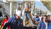 La Virgen de Urkupiña visita Cochabamba en el tren metropolitano
