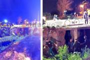 Ciclista cayó a la acequia en Solís y Aguirre vieja, y movilizó a policías y paramédicos (Video)