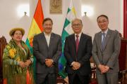 Arce se reúne con delegación China, abordan impulsar el corredor bioceánico y ampliar el comercio bilateral