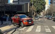 Dramática salidera a un hombre en pleno centro