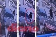 En Rivadavia y Colón, intentaron abrirle el auto con su hijita adentro (Video)