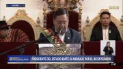 Presidente Arce convoca a la unidad y descarta fin del proceso de cambio en discurso por el Bicentenario