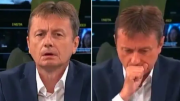 Un ministro sufrió un ACV durante una entrevista en vivo: las imágenes del impactante momento