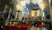 Gran afluencia de feligreses en el templo de San Idelfonso por la Virgen de Urkupiña