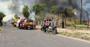 Incendio en un predio del Parque Industrial provoca intenso humo y moviliza a bomberos
