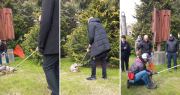 Video: un zorro revolucionó el centro de La Plata y terminó siendo atrapado en el patio de la Legislatura
