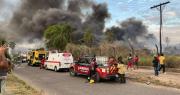 Gobernación cruceña presenta denuncia penal tras incendio de su depósito en el Parque Industrial