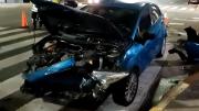 Otro choque: un auto terminó volcado en Floresta