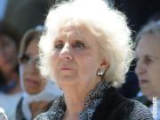 El enojo de Estela de Carlotto tras el cartel del Nunca Más
