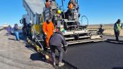 Pavimentan los 13 km que restan  en la doble vía Trelew- Madryn