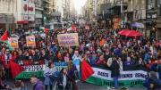 Agrupaciones propalestinas marchan en Buenos Aires bajo el lema Todos somos hijos de Gaza