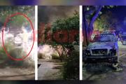 Noche dramática en Bº Belgrano: camioneta se incendió y fue totalmente destruida