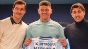 Marcos Rojo fue presentado en Racing, pero sigue en duda si podrá jugar en el Torneo Clausura