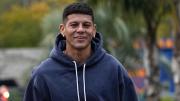 Marcos Rojo tuvo su primer entrenamiento en Racing en medio de un insólito conflicto reglamentario