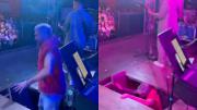 Grave accidente en Córdoba: el cantante de Dale Q‘ Va se cayó del escenario en pleno recital’