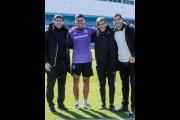 Racing presentó a Marcos Rojo como nuevo refuerzo sin mucho aspaviento