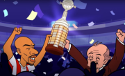 CONMEBOL homenajeó a Estudiantes con su versión animada: Notifulbo y el tetracampeón