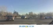 Accidente en Ruta 20 y Gorriti, con un motociclista herido