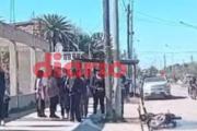 Incendio de una moto fue controlado por empleados de supermercado
