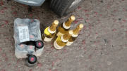 Policía de franco estaba alcoholizado en su auto, intentó huir y golpeó a otro uniformado