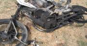 La moto de un jardinero se incendió por completo en Capital