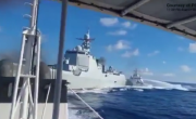 Dos barcos chinos chocaron al perseguir un barco filipino en mar disputado
