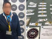 Una azafata de Aerolíneas Argentinas quiso contrabandear cuatro Rolex, diez iPhones y millones en joyas de oro, pero cayó en un control de rutina