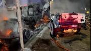 Sorpresa: la camioneta incendiada en Roca era de un famoso y polémico ex jugador de Boca