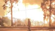 Impresionante incendio un depósito de pallets de Esteban Echeverría
