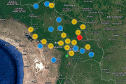 Beni registra tres incendios activos y 88 focos de calor