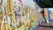 Cuatro jóvenes hicieron grafitis para promocionar su música y los multaron con casi $7 millones