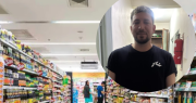 Quiso robar carne en un supermercado, lo captaron por las cámaras y quedó detenido